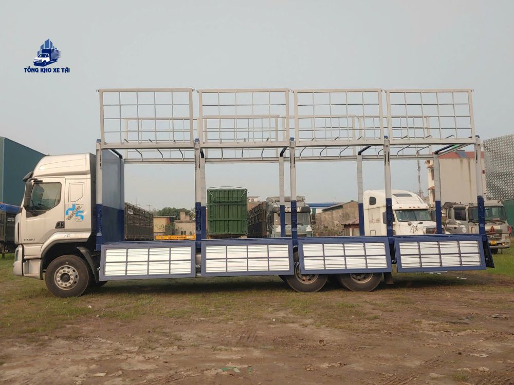 CHENGLONG 3 CHÂN H5 270HP CẦU THẬT THÙNG BẠT MỞ VĨ 2M52
